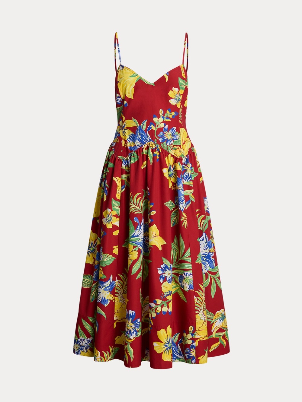 Polo Ralph Lauren
Tropical-Floral Cotton Poplin Midi Dress